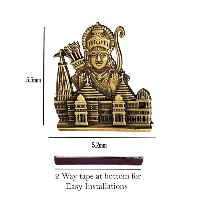 Shree Ram Mandir Ayodhya Temple Model with Lord Ram Idol